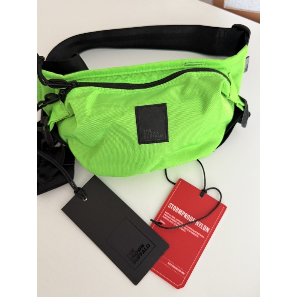 Neon Green Stormproof Nylon Belt Bag